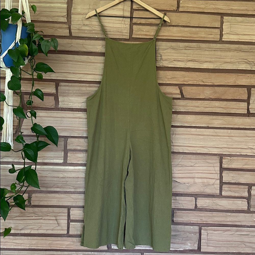 Olive Green Overalls - Picture 3 of 5